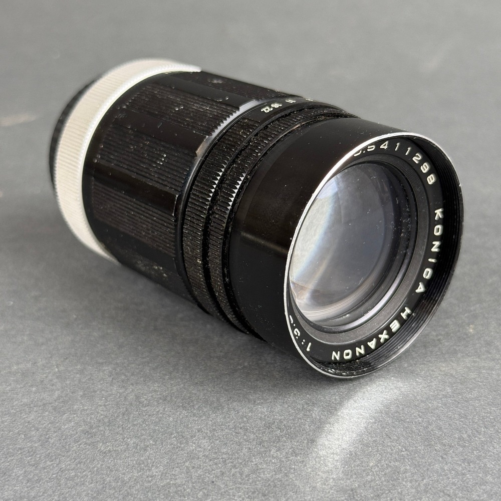 Konica Hexanon 135mm f3.5 Lens Manual Focus Prime Telephoto Japan